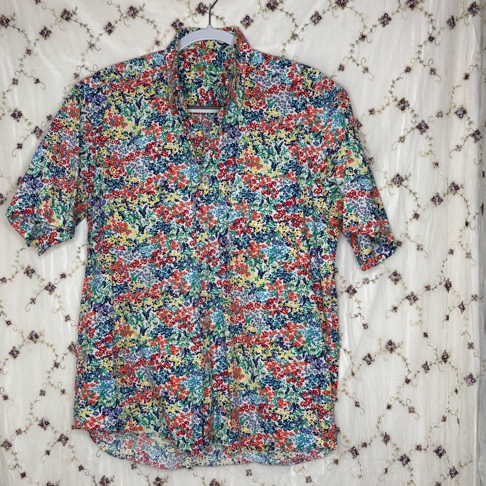 Alan Flusser Multicolor Floral Men's Shirt